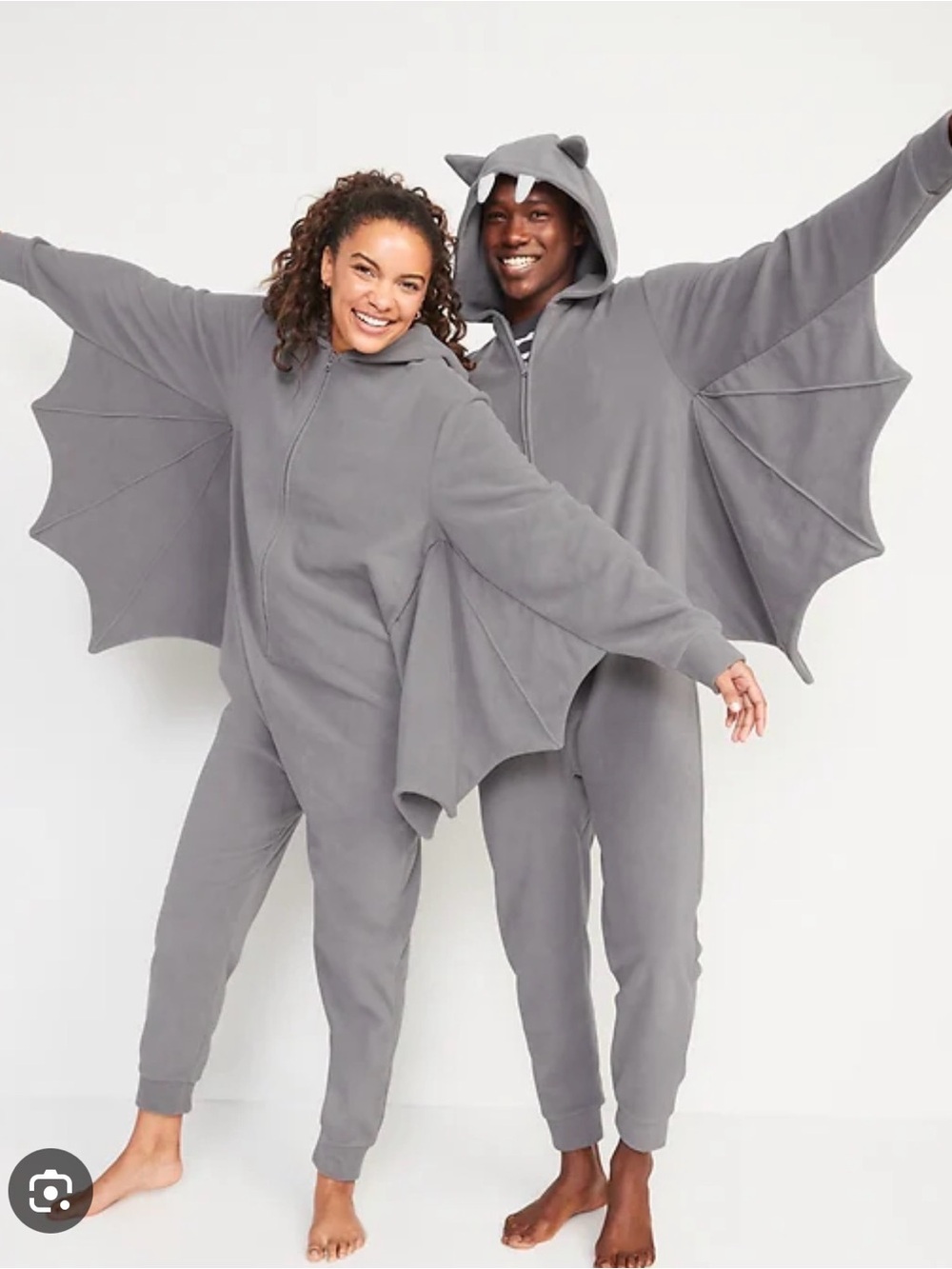 Old navy adult bat onesie Halloween costume